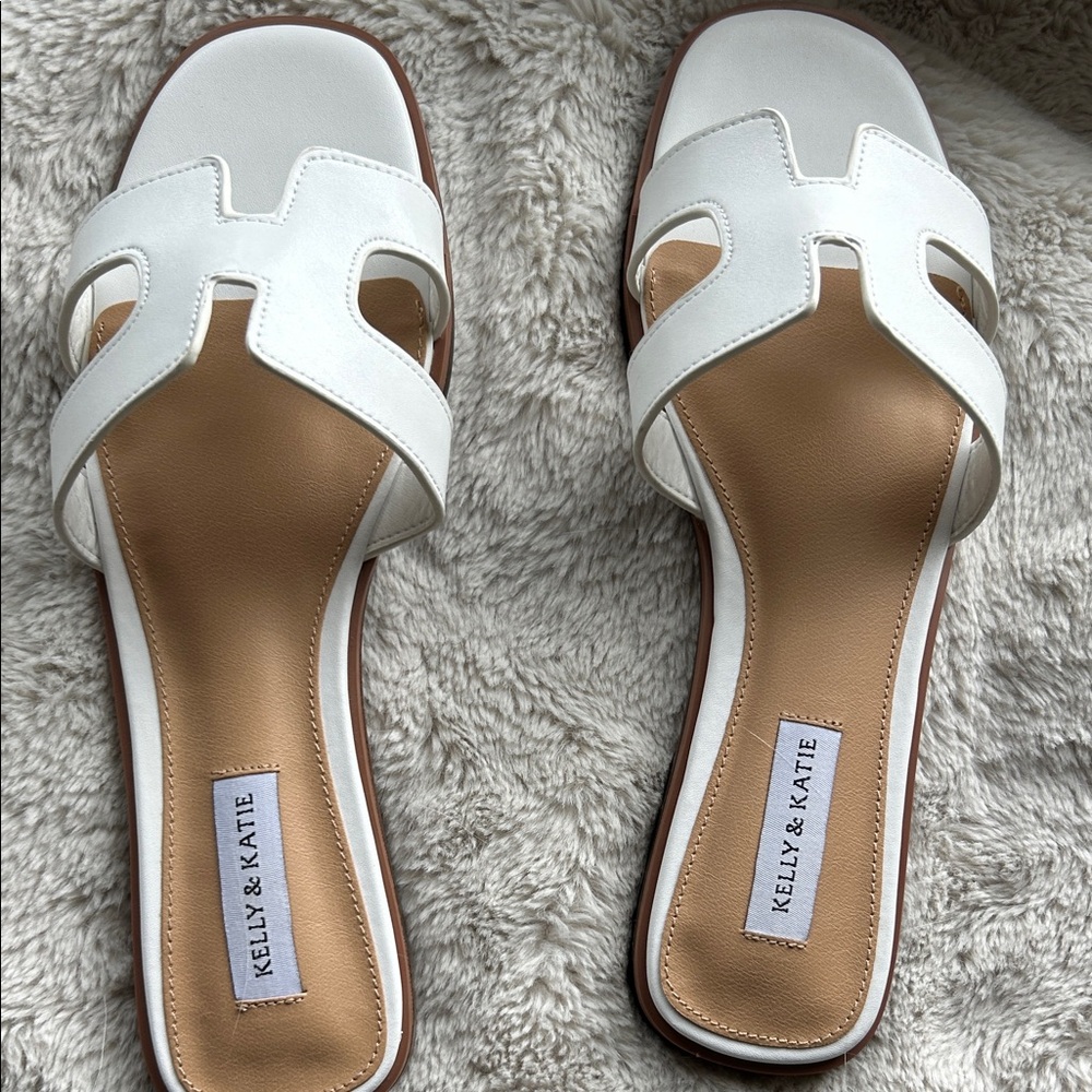 Brand new Kelly & Katie White Cutout Sandals